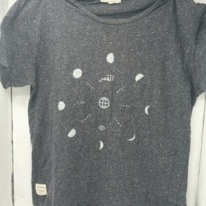 iDIOMA Made in INDIA 100% Organic Cotton DARK GRAY SS TEE UNIQUE DESIGN SMALL